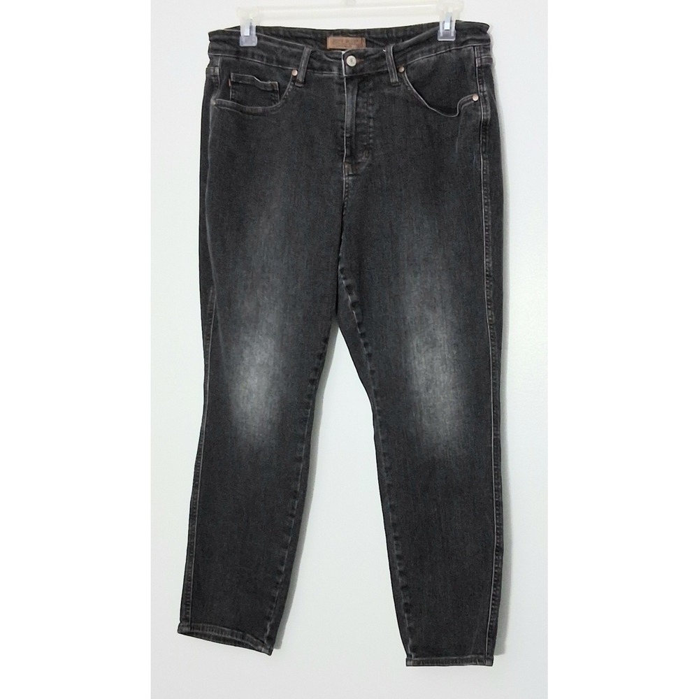 Judy Blue Jeans Womens Size 18W Black Slim Fit Pockets Zip Button Pre-owned